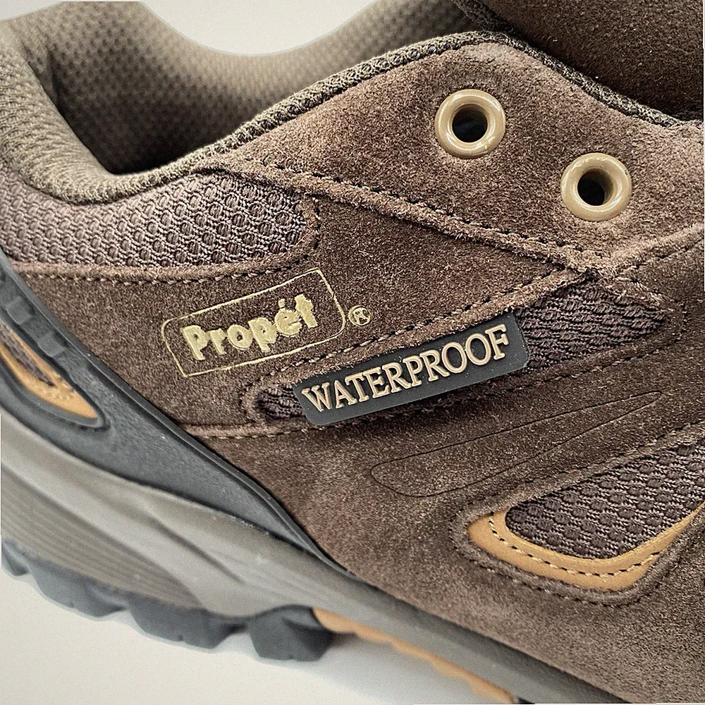 Propet Ridge Walker Mens 9.5 Wide 3E Brown Waterproof Low Hiking Boots Shoes
