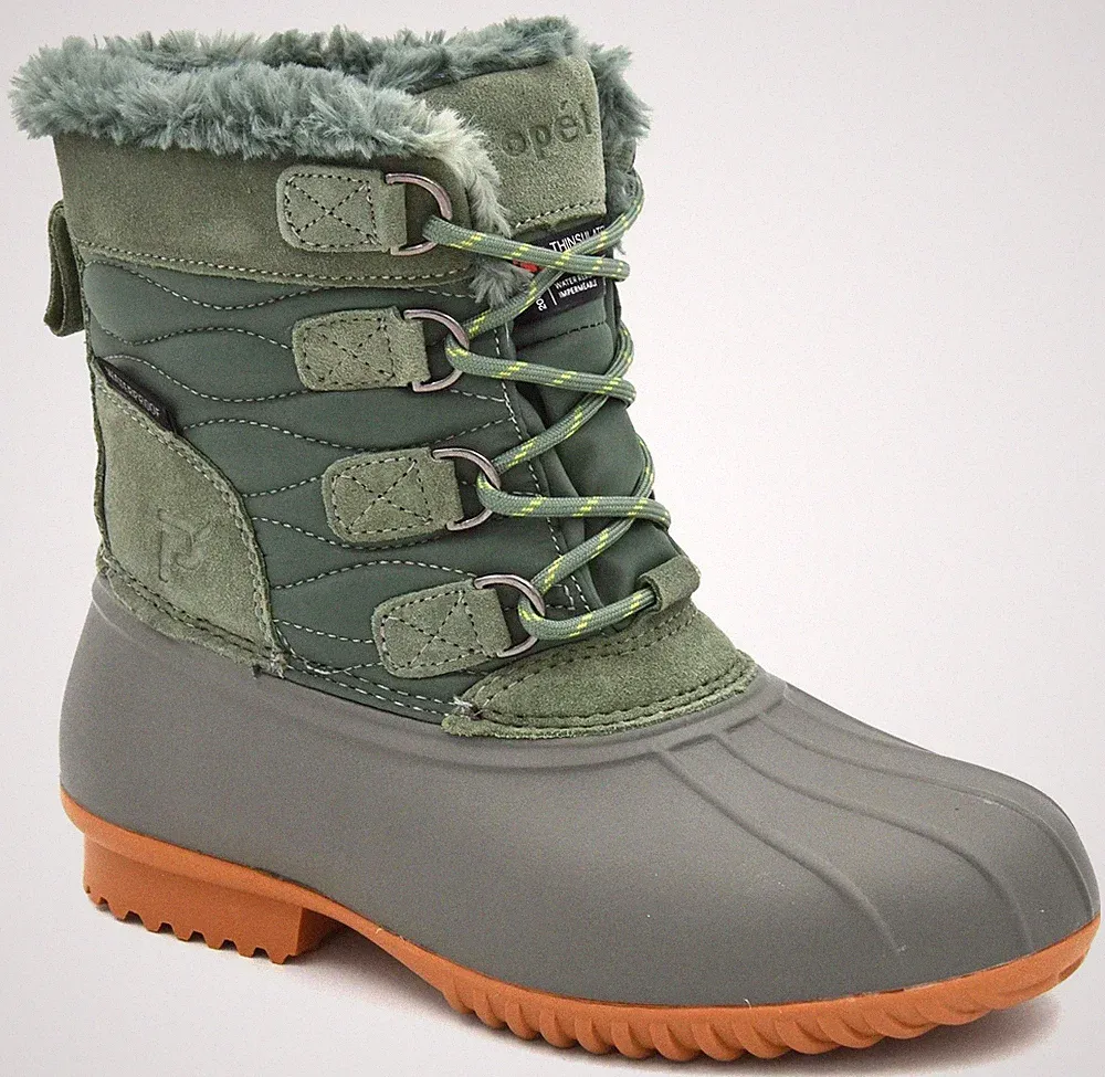 Propet Women's Ingrid Waterproof Winter Boot WBX072N Wild Thyme 8 XX Wide