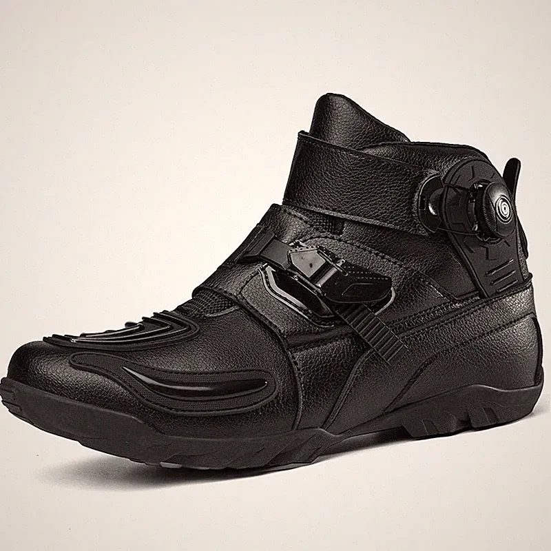 Protective Mountain Riding Outdoor Boots Men Microfiber Leather Protective Shoes