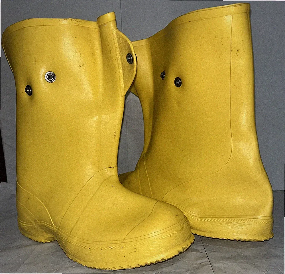 PVC Rubber Waterproof Over Work Boots Construction Shoes Rain Snow Galoshes SML