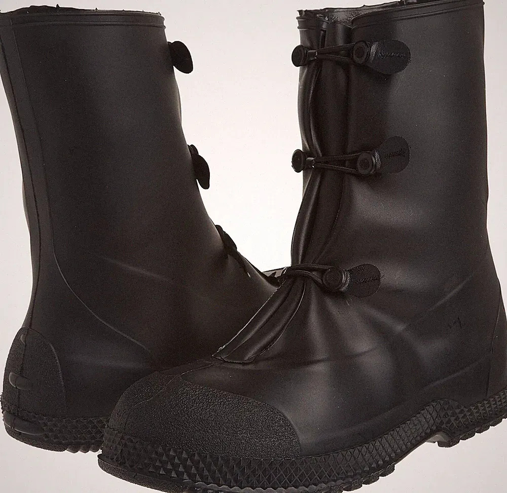 PVC Rubber Waterproof Over Work Boots Shoes Rain Snow Construction Galoshes