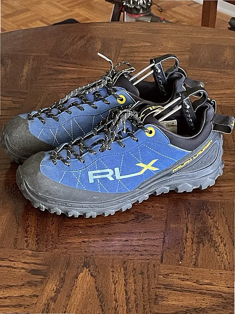 Ralph Lauren RLX Brockton Hiking Shoes Men’s 7.5 Blue Black