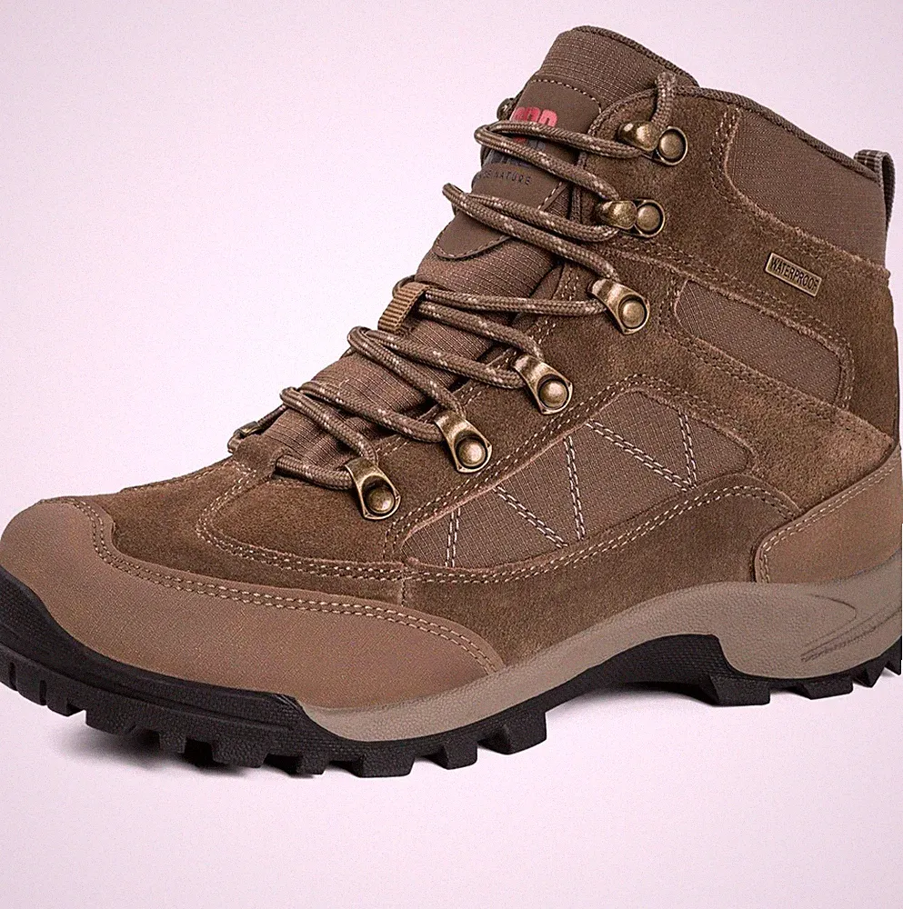 RCORD Women's Comfortable Non-Slip Waterproof Hiking Boots for All-Day Work