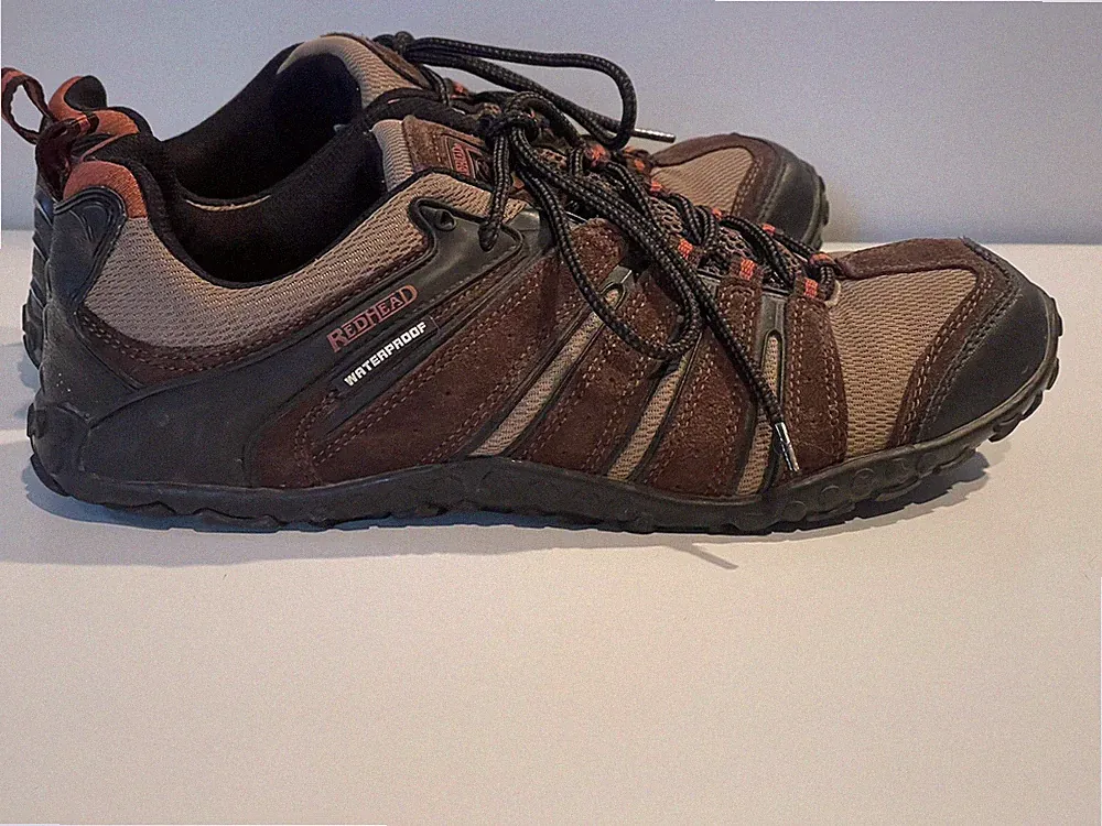 Red Head Men's Size 11M Hiking Shoes Brown Leather Mesh Upper