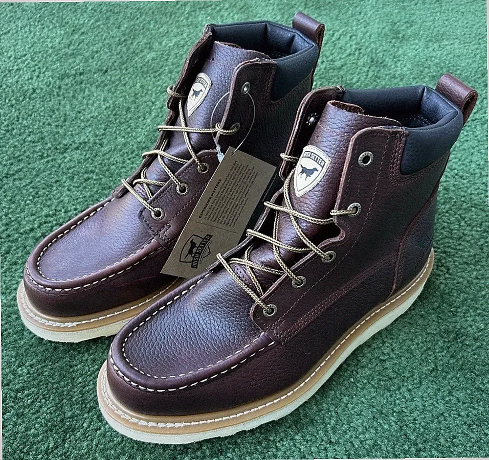 Red Wing Irish Setter Ashby Moc Toe Brown Soft Toe Boot Mens Size 10 D 83605