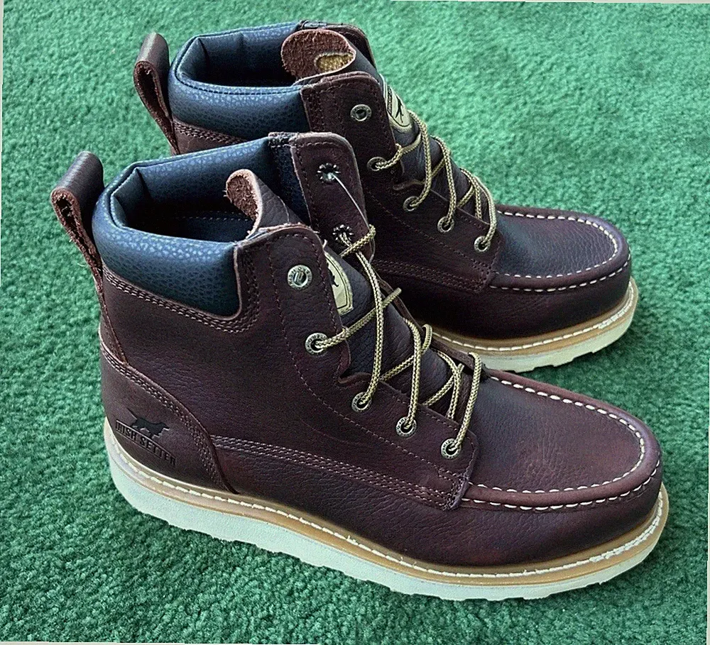 Red Wing Irish Setter Ashby Moc Toe Brown Soft Toe Boot Mens Size 8 D 83605