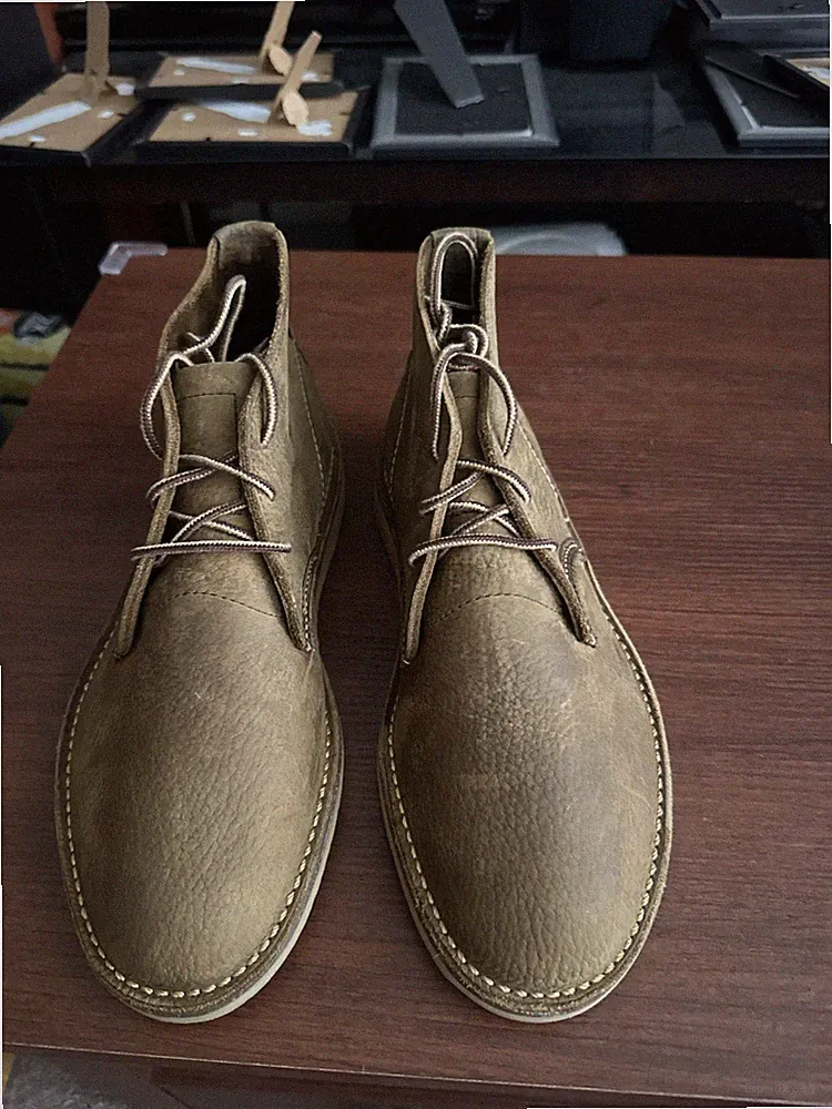 RED WING Shoes 3327 Weekender Size 7 D Olive Brown Men's Chukka Boots 3327