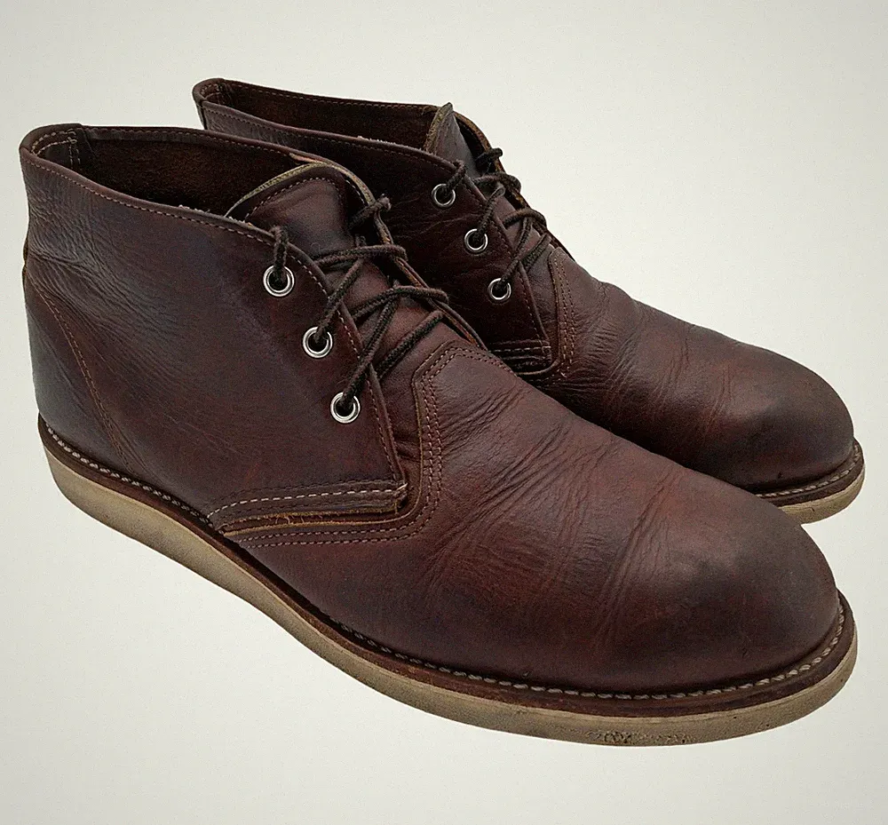 Red Wing Shoes Chukka Boots Mens Size 12 Brown Leather Casual Ankle 3141 USA