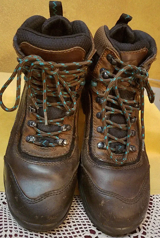 RED WING SHOES High Top Steel Toe Women's Brown & Black Size 8.5 B