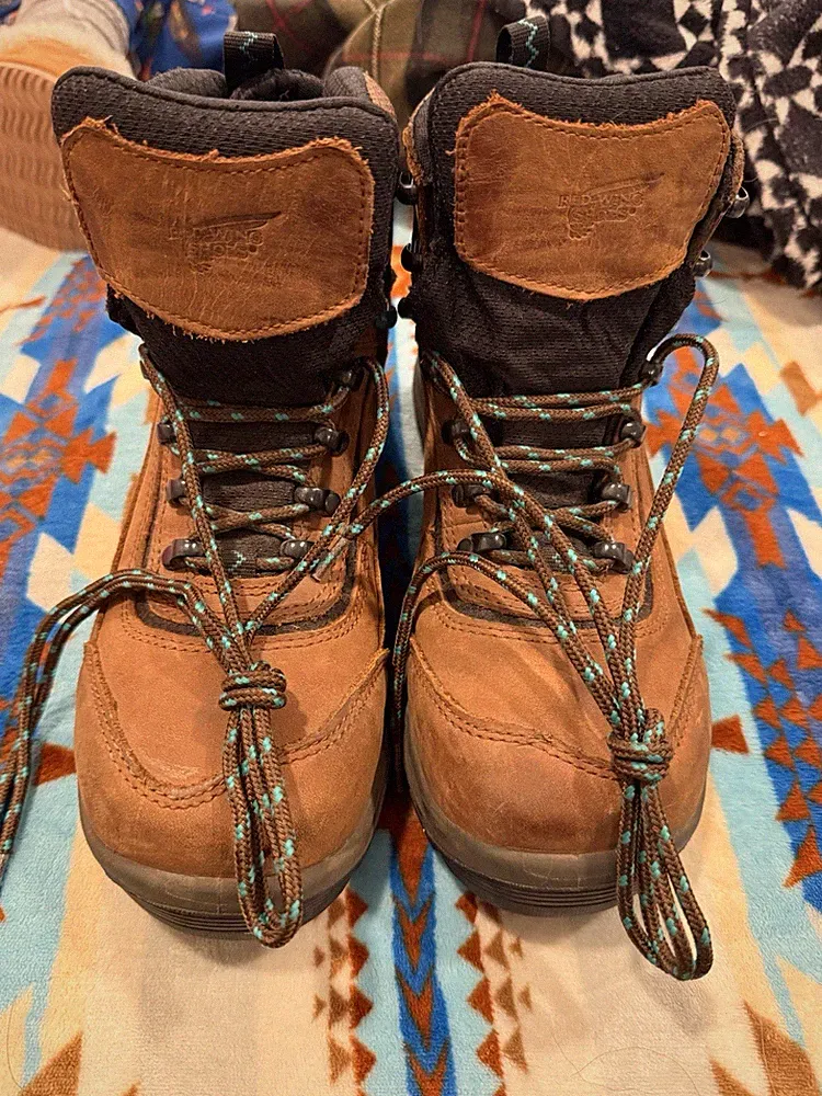 Red Wing Shoes Men's 2346 Brown/Black/Blue Hiking Boots US Size 8 Wide
