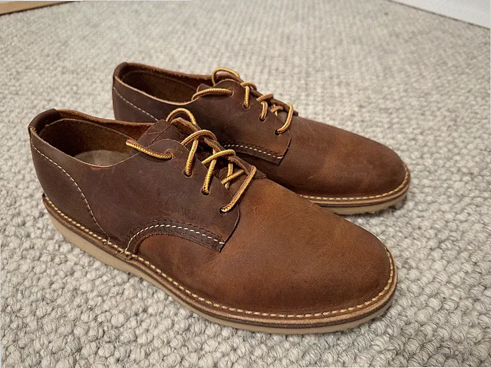 Red Wing Weekender Men's Oxford in Copper Rough & Tough Leather Size Men's 7