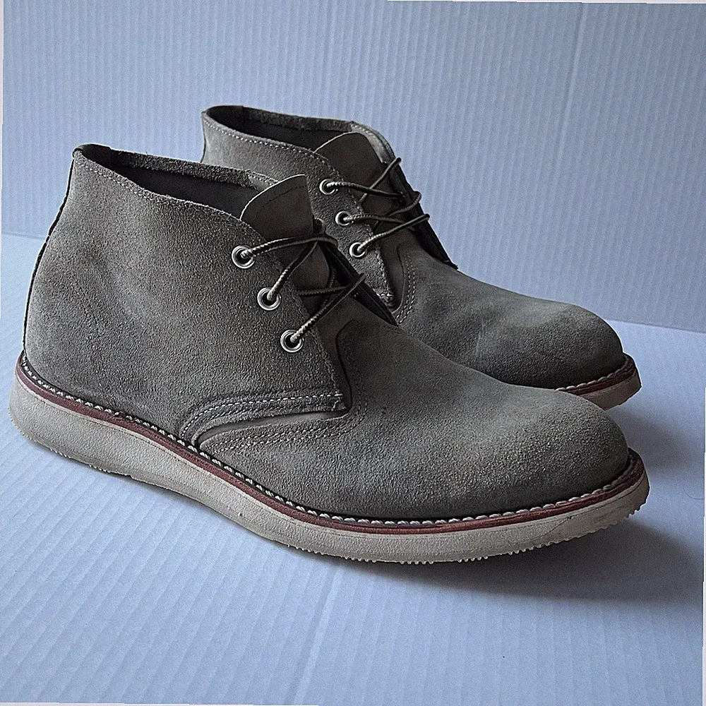 Red Wing Work Weekender Chukka Sage Green Gray Mohave Suede Boots 3144 Size 10