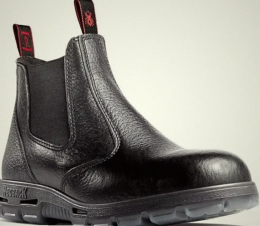 Redback Bobcat USBBL Elastic Sided Steel Toe Safety Work Boots Leather