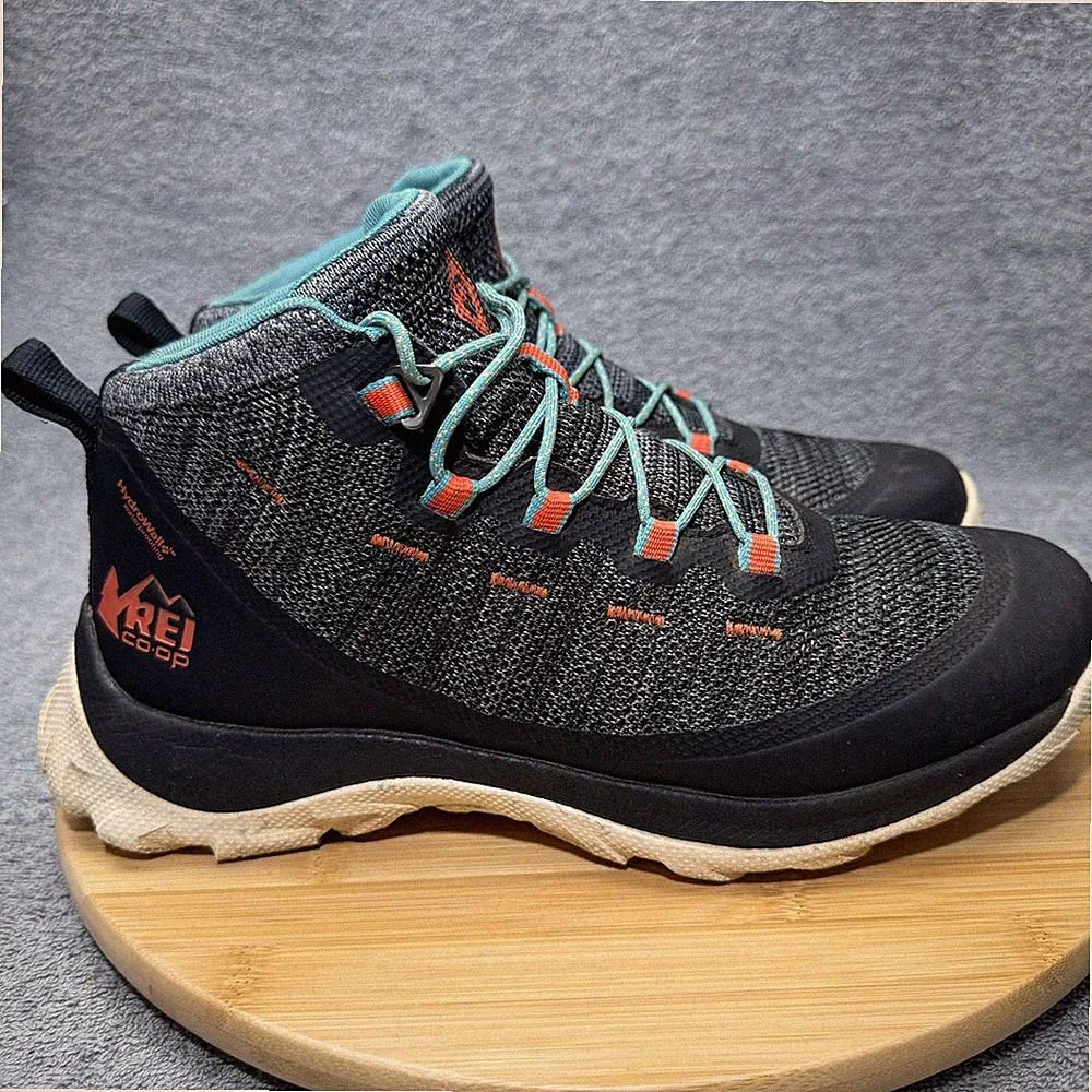 REI Co-op x Outdoor Waterproof Mens Hiking Shoes Size 8 Black Boots Camp Trail