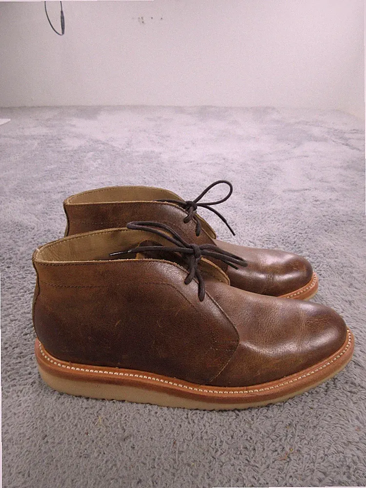 Rhodes Chukka Boots Mens Size 8.5 Brown Leather Crepe Sole Casual Ankle 65294