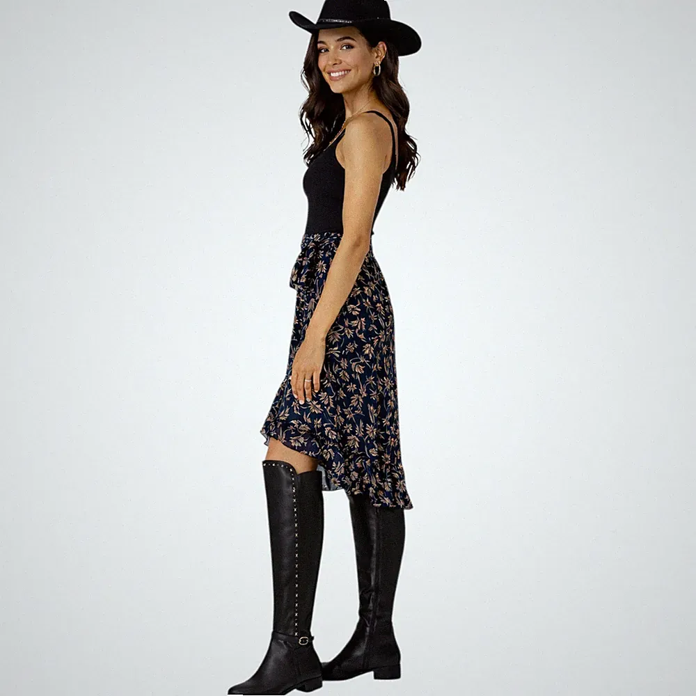 Rialto Over the Knee Riding Boots Womens 6M Western Chic Coastal Cowgirl Biker