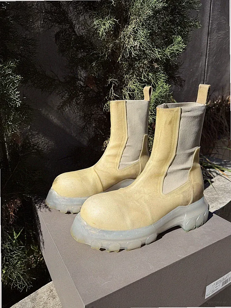 Rick Owens beatle Bozo Tractor Boots