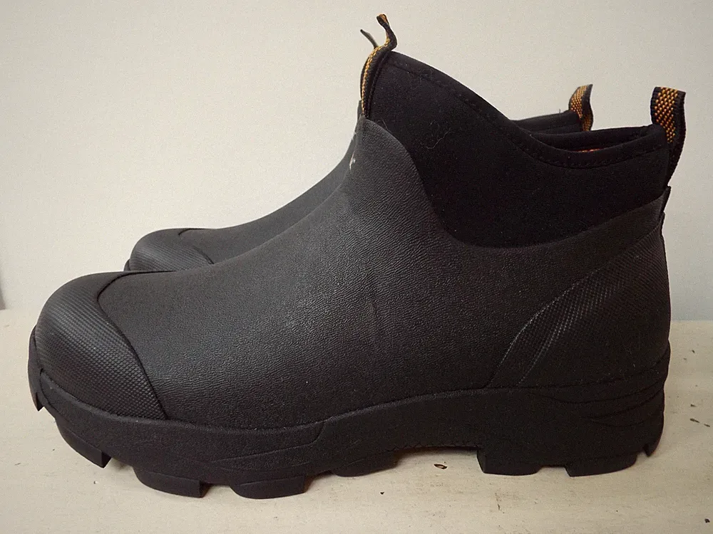 Ridgecut Water Resistant Neoprene Low Black Rubber Work Boots Men's Size 12