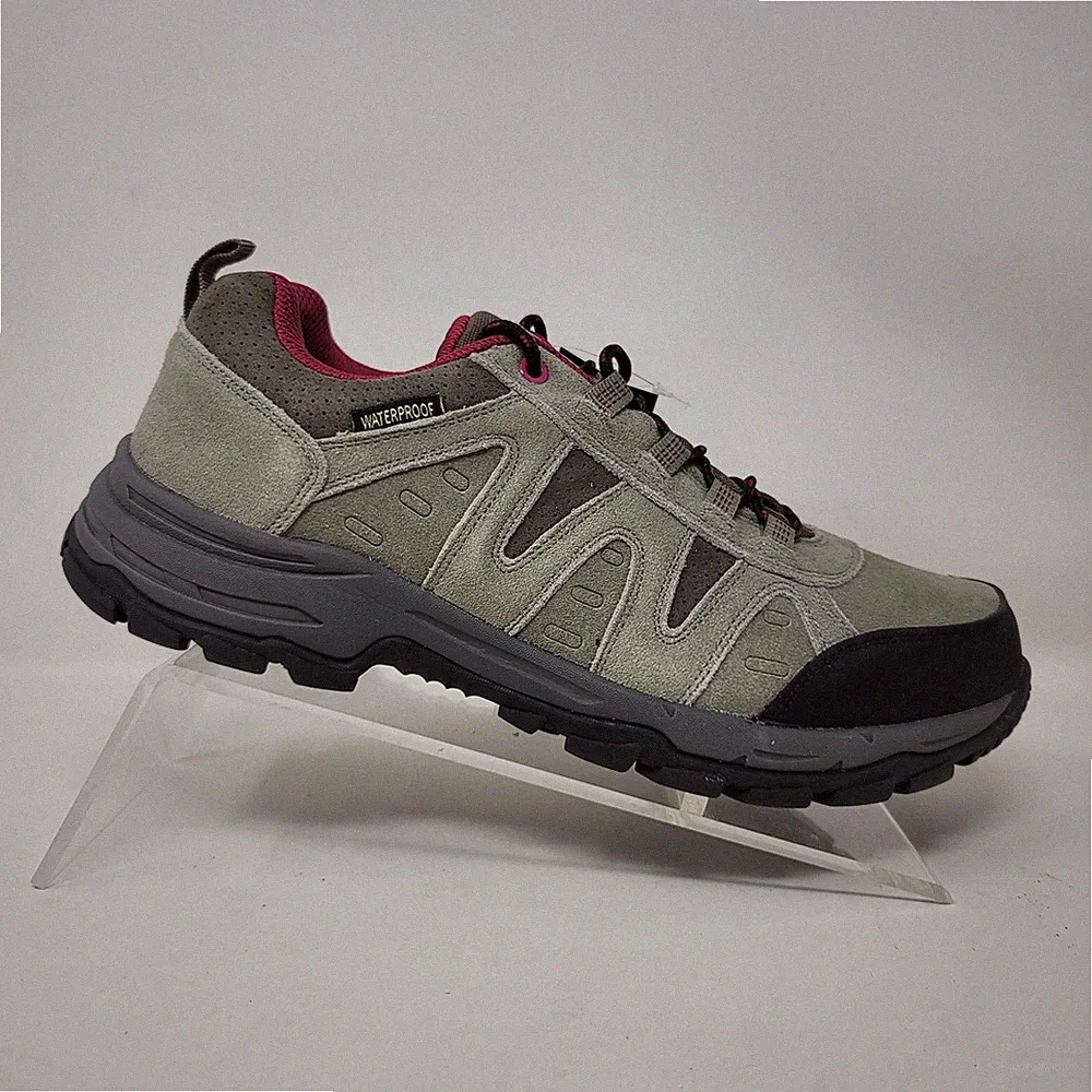 Riemot Women’s Hiking Shoes Sz 11 M Low Top Waterproof Casual Gray Pink