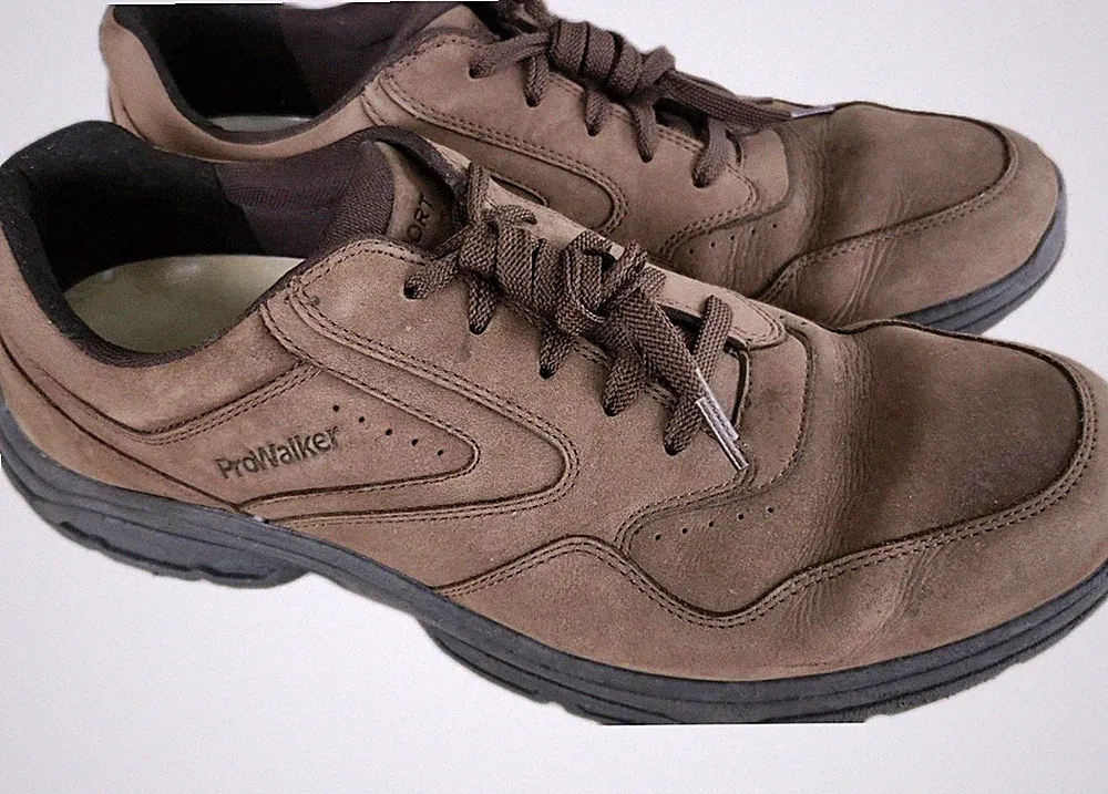 Rockport XCS Mens Size 12 Wide Brown Leather Hiking Trail Walking Shoes V81063