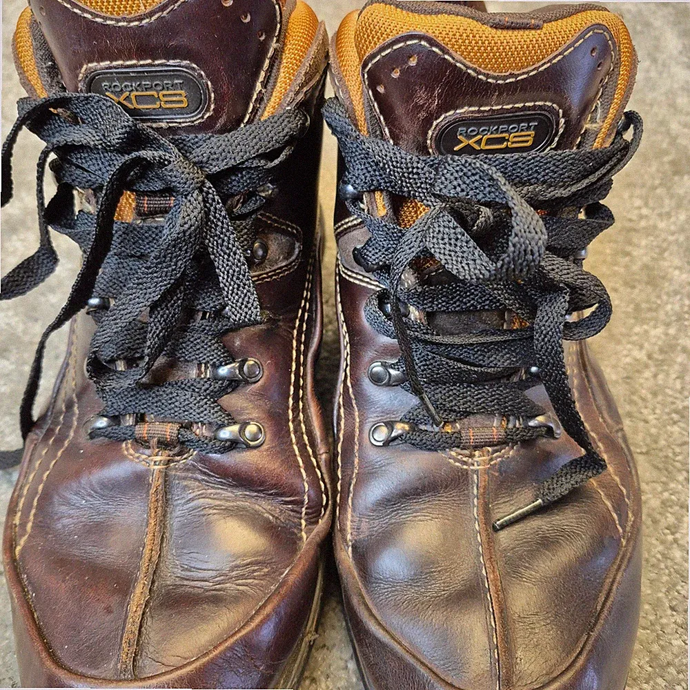 Rockport XCS Mens Waterproof Hiking Boots Brown Leather APM35915M Size 10