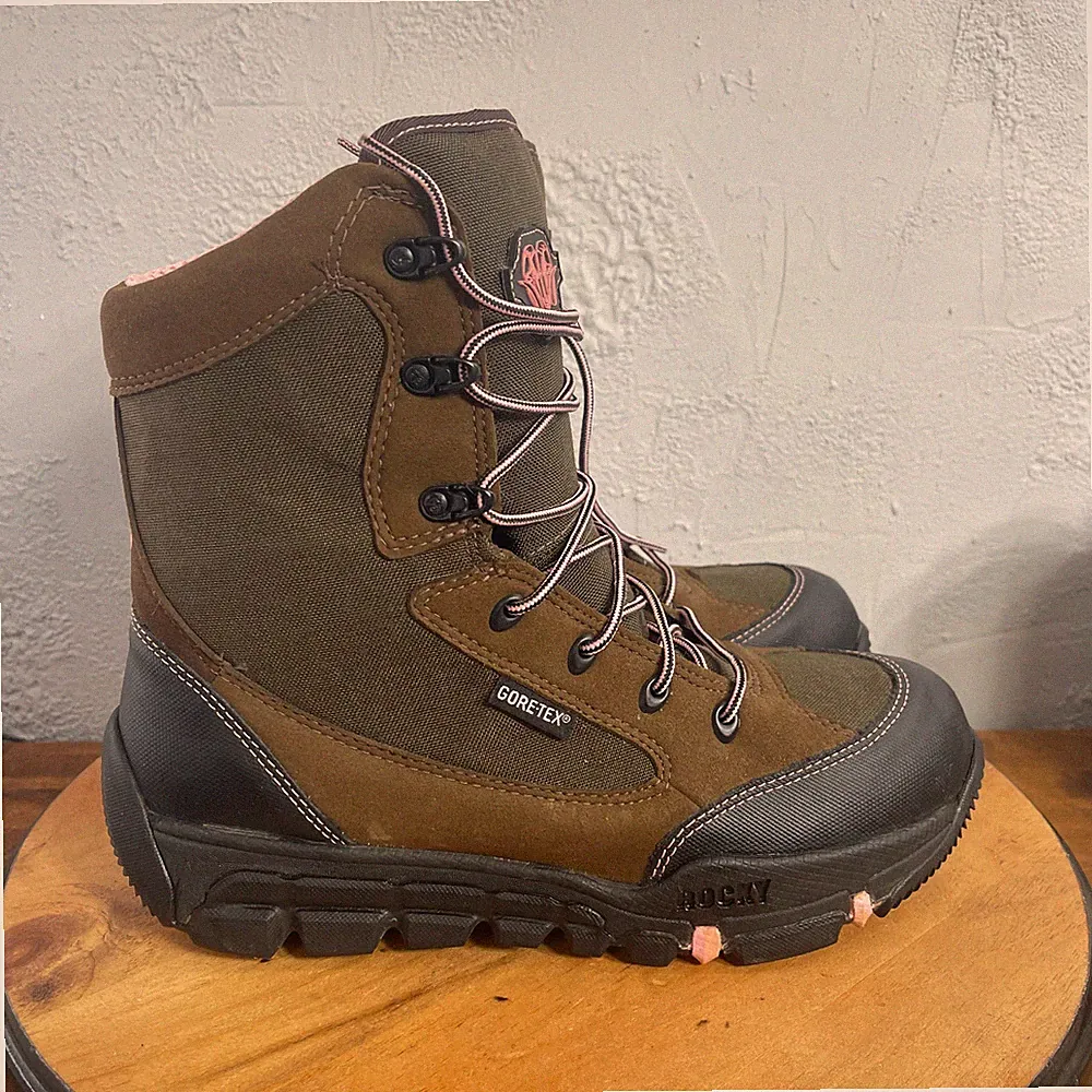 Rocky Boots Women 10 GoreTex Waterproof Insulated Hunting Hiking Outdoor Durable