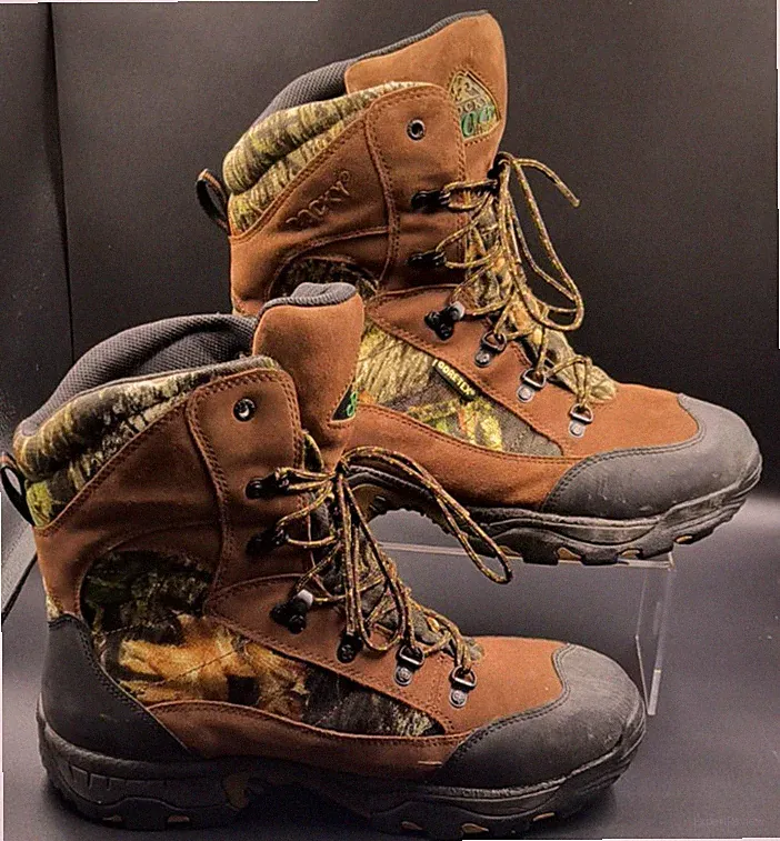 Rocky Camo Waterproof Insulated Gortex Hunting/Hiking Boots Mens 12W 800g Thins.