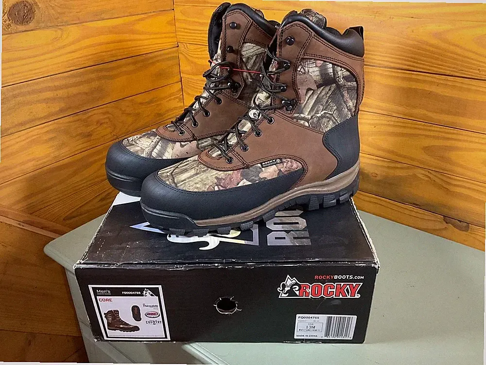 Rocky Core Waterproof 800G Insulated Outdoor Boot FQ0004753 Camo Brown Size 13M
