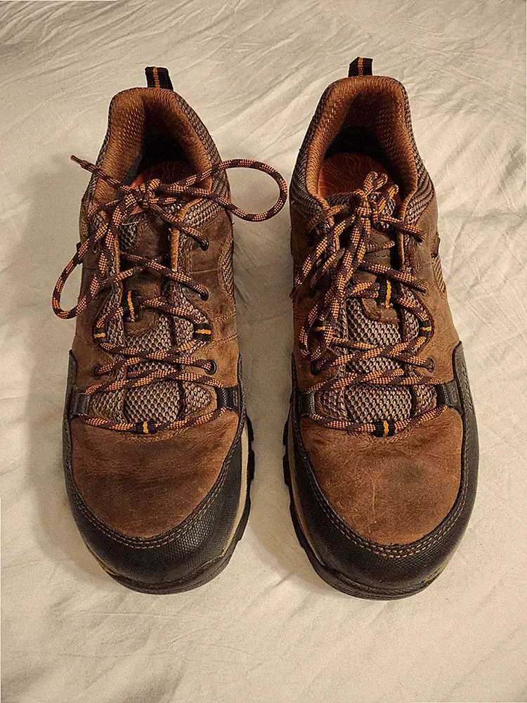 Rocky Men's Brown Black Hiking Shoes Trail Outdoor Lace-Up Footwear for Hiking