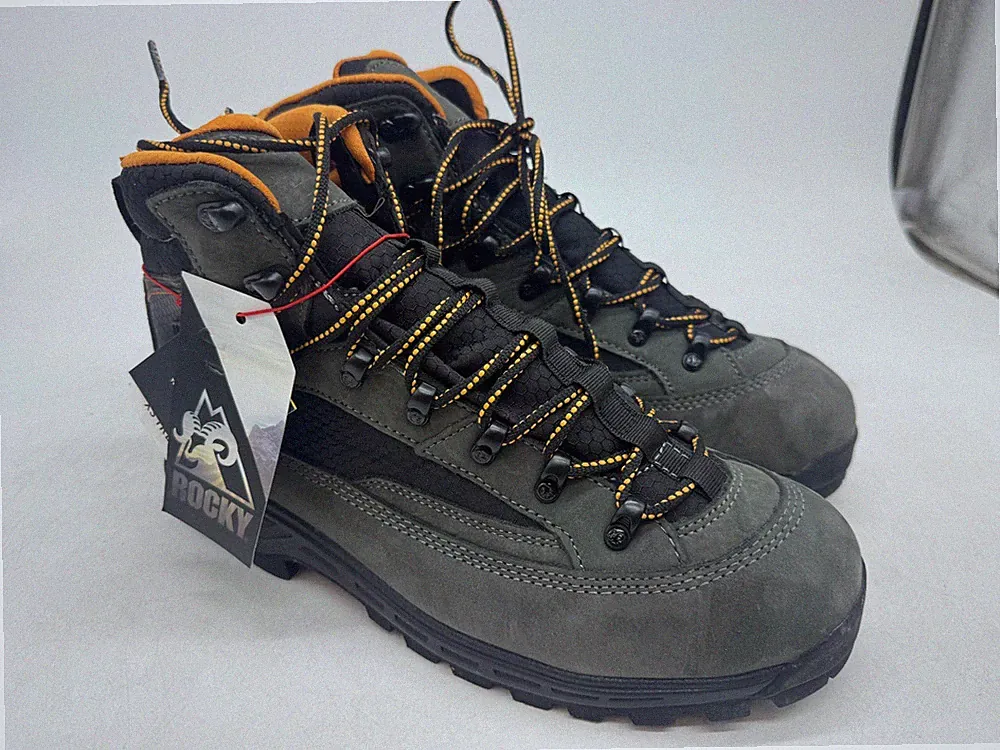 Rocky MTN Stalker Pro Hiking Boots Men's Charcoal Leather Waterproof - 11 WIDE