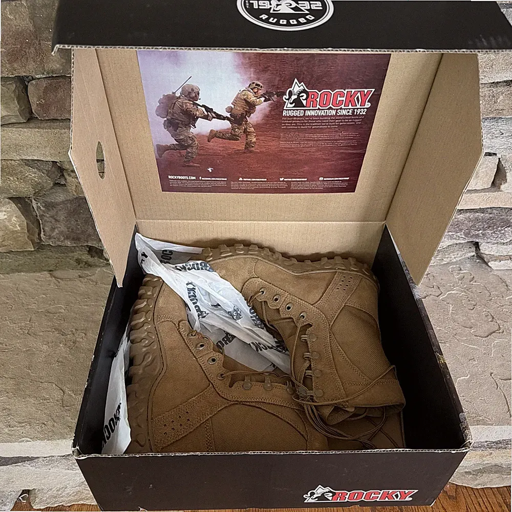 Rocky S2V Tactical Military Boot RKC050 - Durable Army Combat Boots for Men 9.5