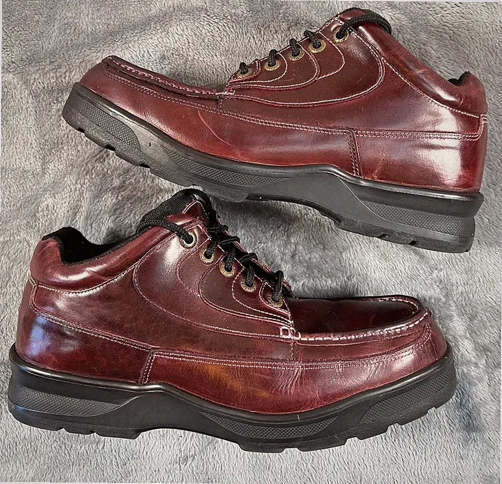 Rocky Shoes Boots Mens 13 M Red Leather Walking Hiking Rugged