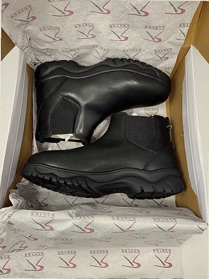* ROTHCO * CHELSEA WORK BOOT ' BLACK ' 6 INCH - ' SLIP/OIL RESISTANT SOLE '