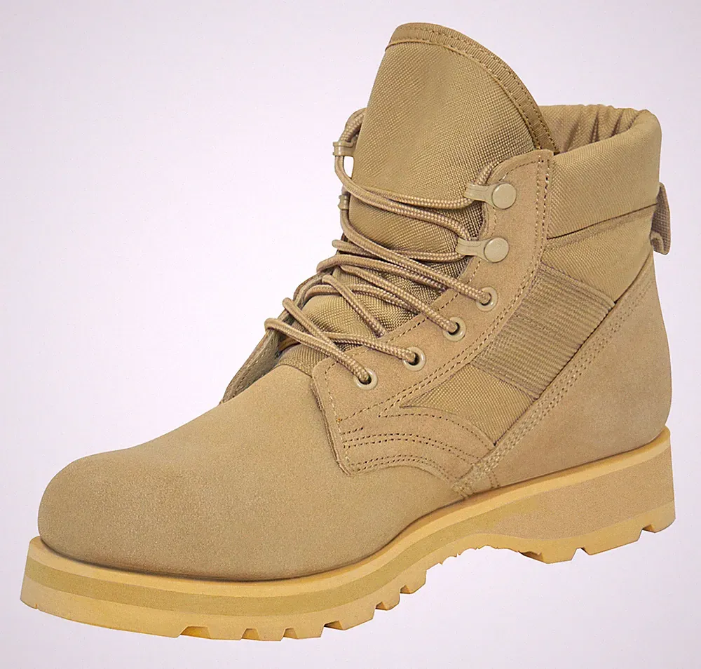 Rothco Combat Work Boots - 6 Inch Tan # 5288