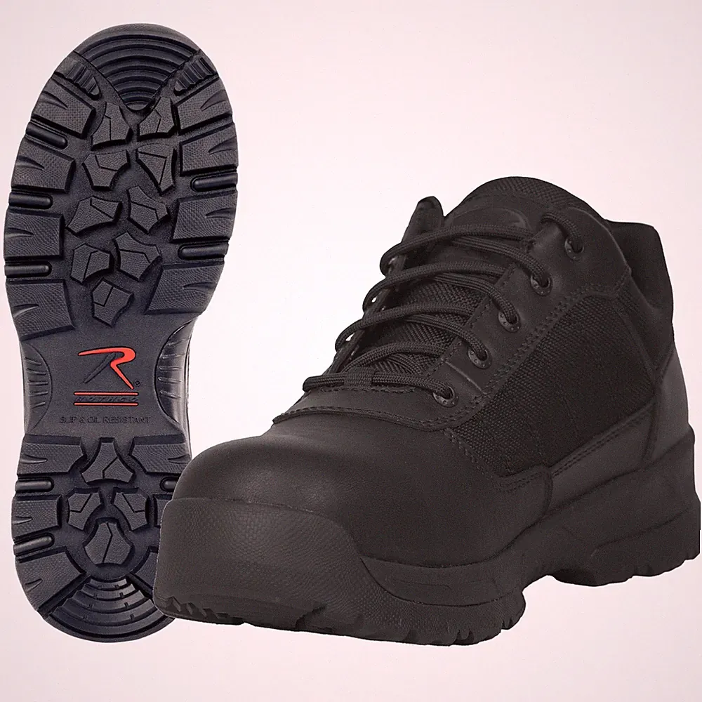 Rothco Guardian 4 Inch Composite Toe Tactical Shoe Work Footwear - Black