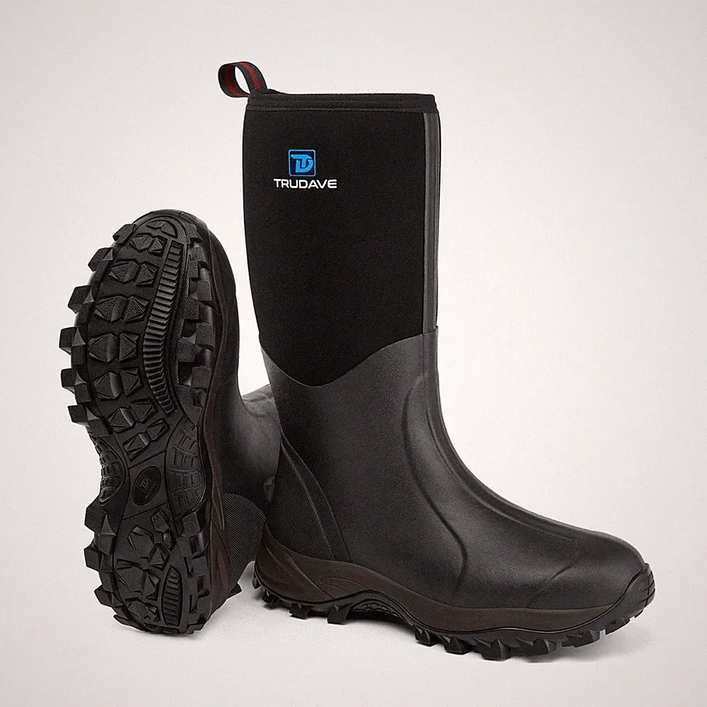 Rubber Boots for Men & Women with Steel Shank, Reliable 6mm Neopren... Fast Ship