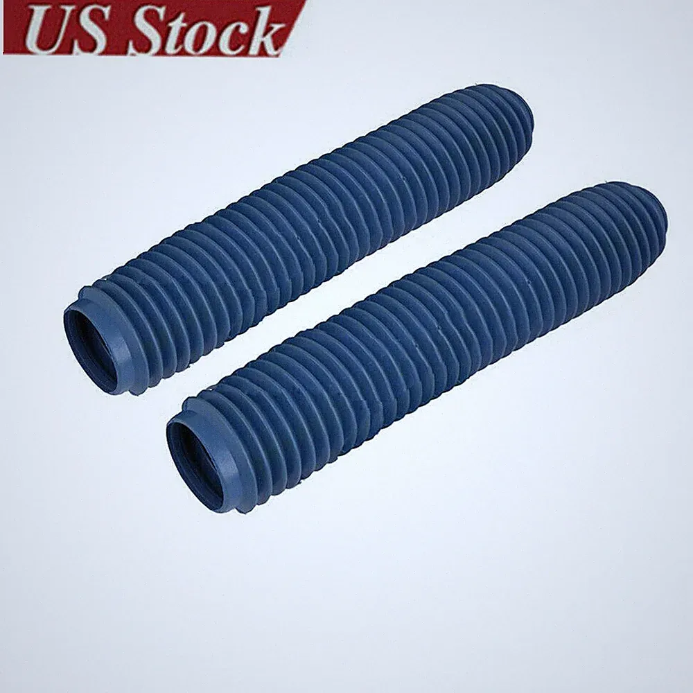 Rubber Motorcycle Front Fork Dust Cover Gaiter Gaitors Boots Shock Absorber US