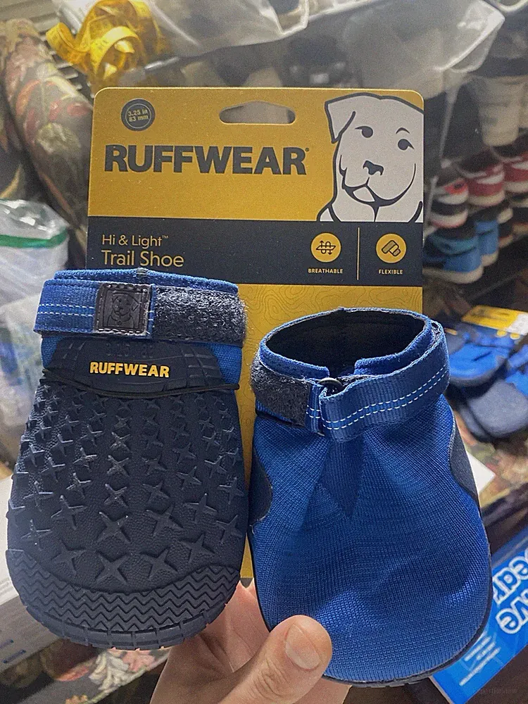 Ruffwear 3.25” Blue Hi & Light Trail Shoe Boots Pair of 2 BRAND NEW