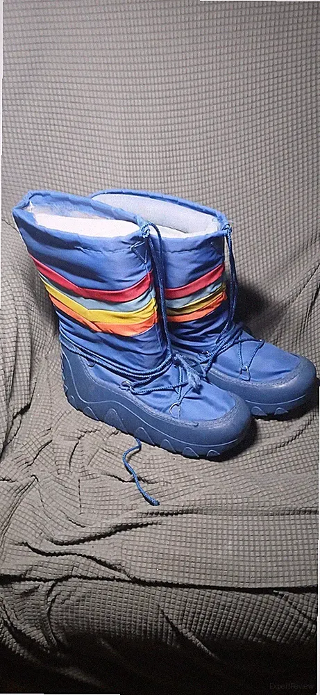Safari Outdoor Supplies Striped Colorful Snow Boots Unisex High Top Lined