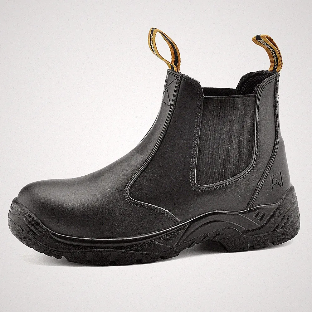 SAFETOE Safety Boots Men Work Shoes Leather Steel Toe Water Resistant Breathable