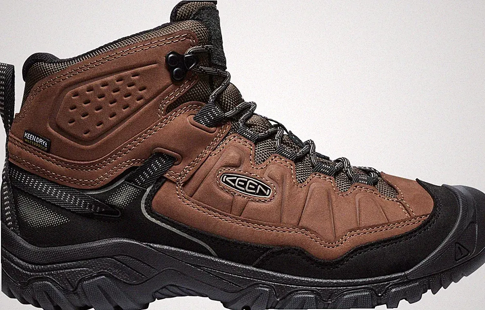 SALE! KEEN Men's Targhee IV Mid Waterproof Hiking Boots Bison/Black FREESHIPPING