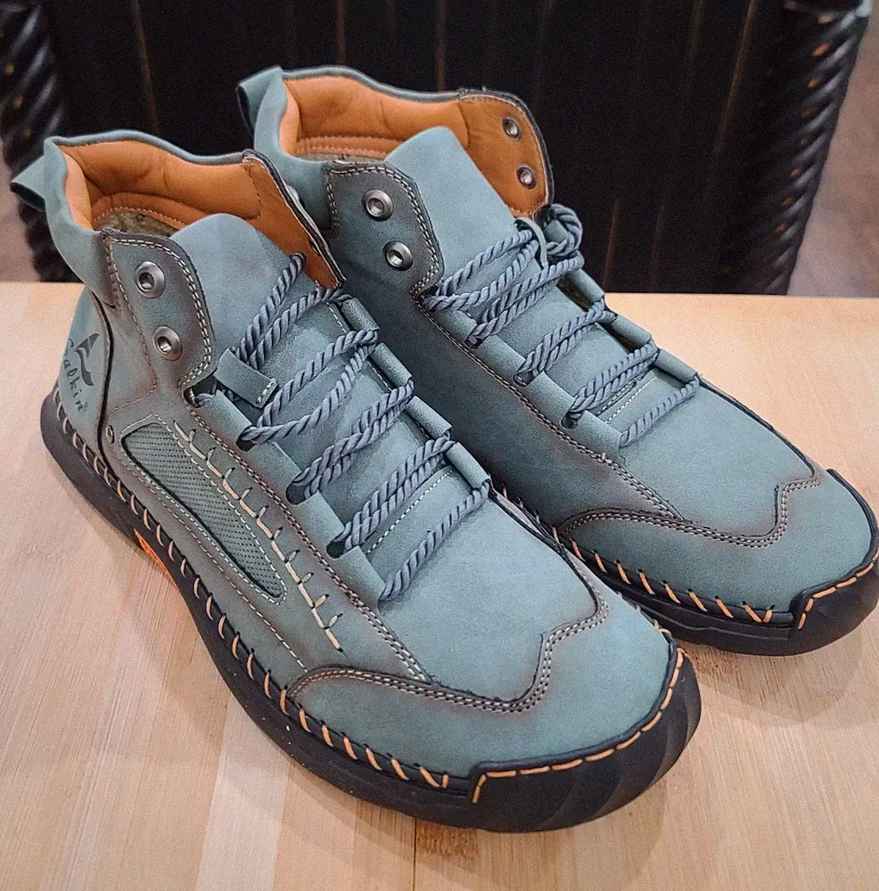 Salkin Barefoot Boots Shoes Men’s sz US 10, EU 44 Green Vegan Leather-NEW