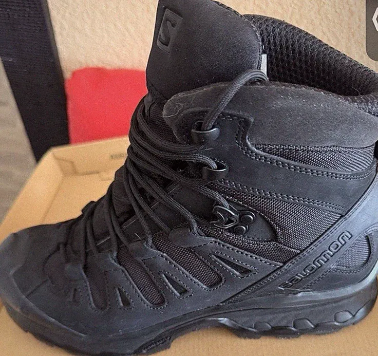 Salomon Men's Black High-Top Hiking Boots Outdoor Footwear Trail Shoes