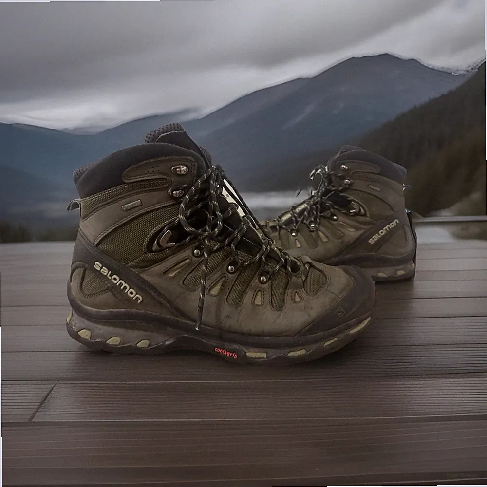 SALOMON QUEST 4D GTX Hiking Backpacking Boots Men's US 12.5
