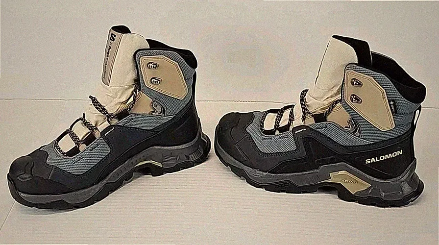 Salomon Quest Element Gore-TEX Hiking Boots Ebony/Rainy Day/Stormy Women Sz 7.5