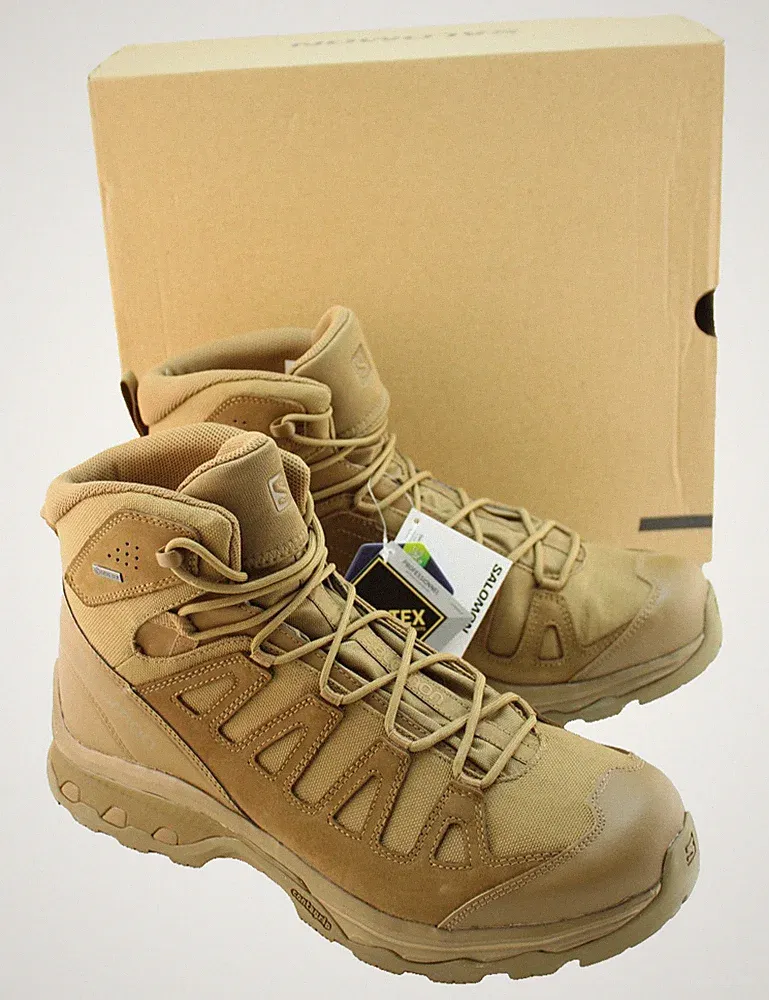 SALOMON Quest Prime Forces GTX Men's 15 Brown Waterproof Hiking Boots MSRP $230