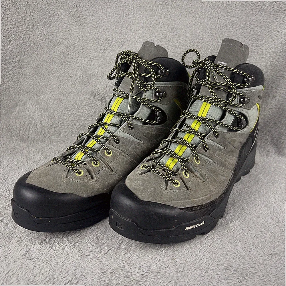 Salomon X Alp Hiking Boots Men’s Size 11.5 Mid LTR GTX Gore-Tex Gray Black