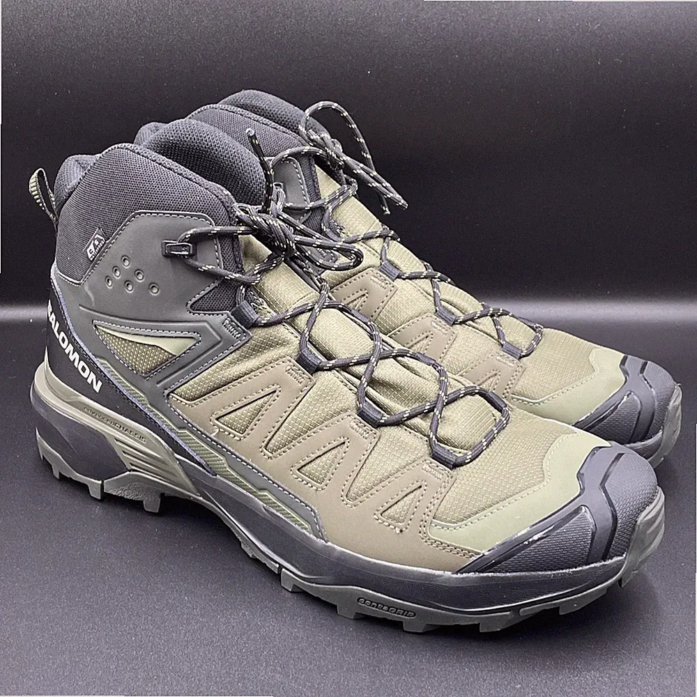 Salomon X Ultra 360 MID CSWP Outdoor Waterproof Boots Olive Night Men's Size 14