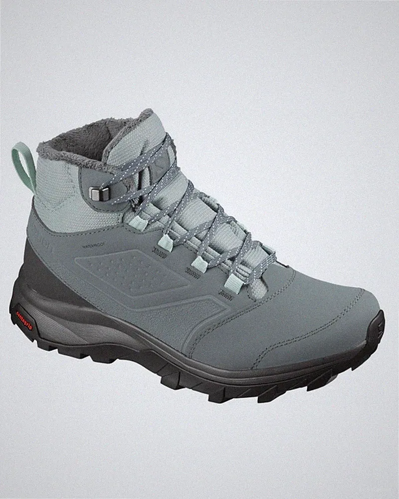 Salomon Yalta TS CSWP Waterproof Hiking Boots Grey Black Men's Size 9 412276-30