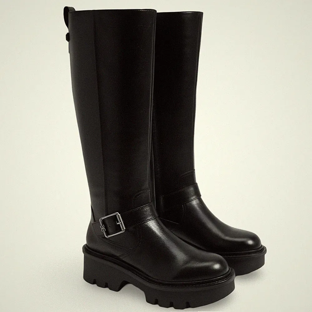 Sam Edelman Women's Carter Knee High Motorcycle Boots NW/OB